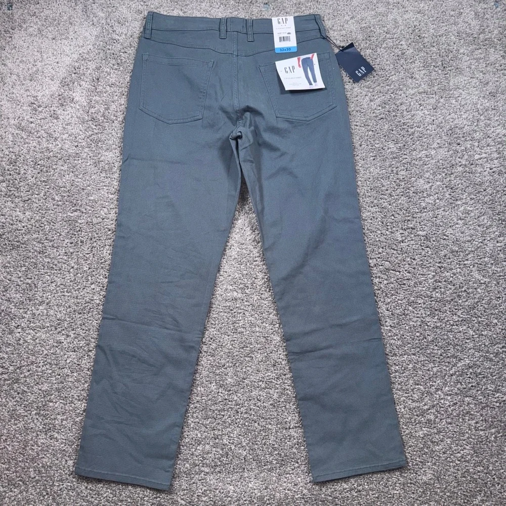 Gap 5 Pocket Pant Mens Slim Fit Stretch Twill Blue 32x30 NEW